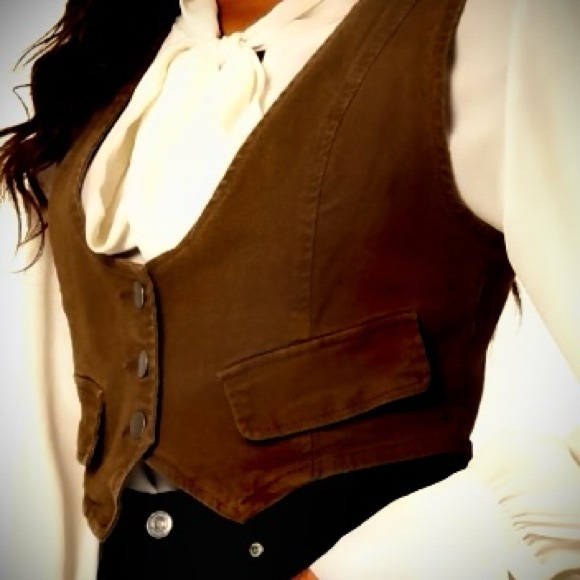 Vintage Fully lined. Pit to pit=24.5 inches. Never worn.Chocolate brown textured - Picture 11 of 16